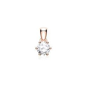 Hanger in 14 karaat roségoud met Diamant