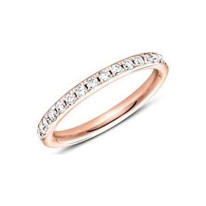 Mémoire ring 14 karaat roségoud 33 Diamanten