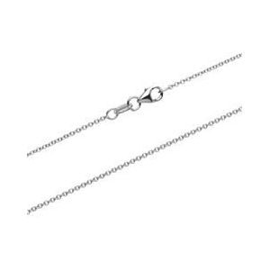 Klassieke ankerketting in 9 karaat witgoud