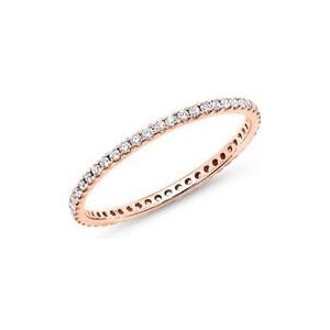 Mémoire ring 18 karaat roségoud 50 Diamanten