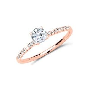 Diamanten ring 18 karaat rose goud