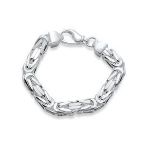 Koningsarmband voor heren in 925 zilver, 10 mm