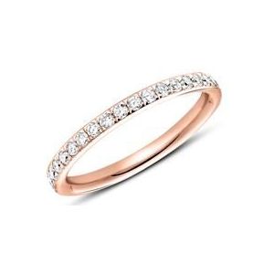 14 karaat rosegouden ring eternity 37 Diamanten