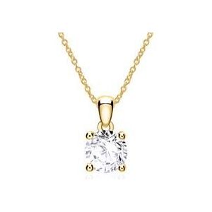 14k gouden ketting voor dames met Diamant