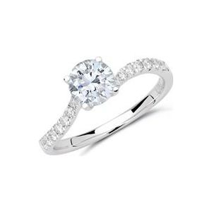 Ring 950 platina met Diamanten
