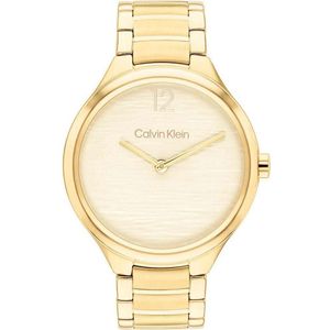 Calvin Klein - Horloge - Roestvrijstaal - Spatwaterdicht - Metalen Band
