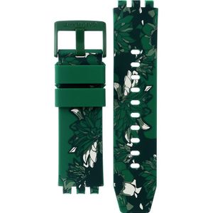 Swatch Plastic - BigBold - SB0/SO27 ASB05G104 Camoflower Green Horlogeband