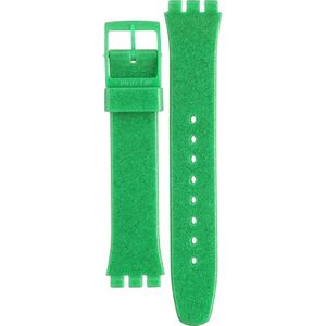 Swatch Plastic - Originals Medium (34mm) /Access/Solar/Musicall/Stop - G/SK/SL/SR/SS/SO28 AGG213 GG213 Deep Shine Green Horlogeband
