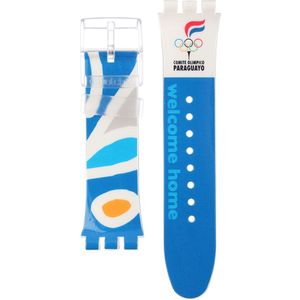 Swatch Plastic - X-Large - SUD ASUDK106AW NOC Athens 2004 Paraguay Horlogeband