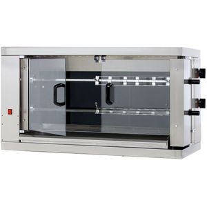 Elektrische kippengrill - Glaskeramiek - 9,6 kW - met 2 spiesen voor maximaal 12 kippen