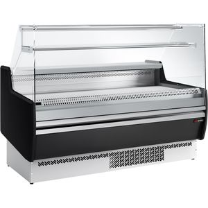 Koeltoonbank - 1620mm - 1 plank - Zwart voorpaneel