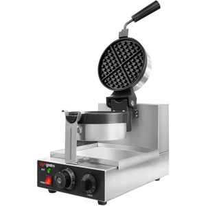 Wafelijzer - Enkel - Handmatig - 1,3 kW - Vorm: Rond - Ø 180mm