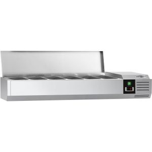 Opzetkoelvitrine PREMIUM - 1400x335mm - 6x GN 1/4