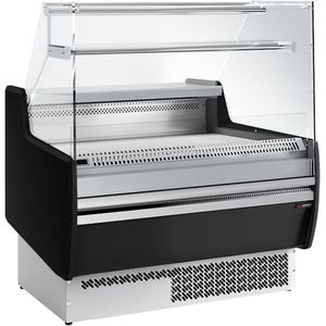 Koeltoonbank - 990mm - 1 plank - Zwart voorpaneel