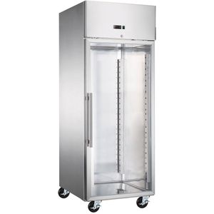 Bakkerij koelkast roestvrij staal ECO - EN 600x800 - 800 liter - met 1 glazen deur