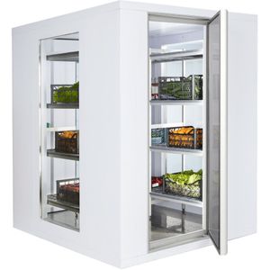 Koelcel - 2100x1500mm - 4,8m³ - met 3 glazen zijden