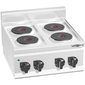 Elektrisch fornuis - 8 kW - 4 ronde kookplaten