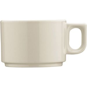 (4 stuks ) PERA Creme - Koffie-/ theekop - 70 cc - Crème