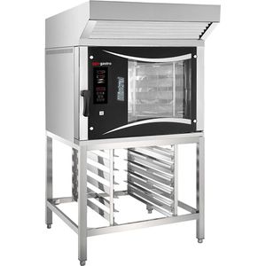 Bakkerij combistheemer - Digitaal - 5x EN 800x400 - incl. afzuigkap, onderstel & wassysteem