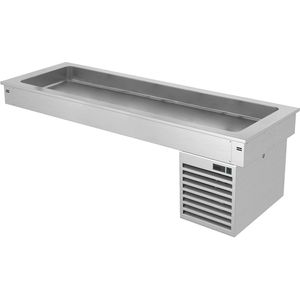 Inbouw koelbak 1,8m - +2 tot +8 °C - 5x GN 1/1