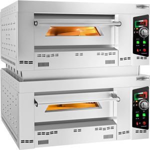 Pizzaoven op gas - 4+4x 34cm - Handmatig - met tussenframe