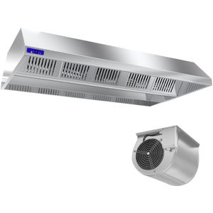 Plafond afzuigkap - 1600mm - met motor, externe regelaar, filter & lamp