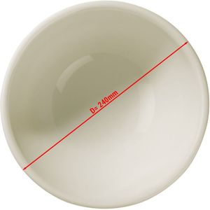 (12 stuks) TEOS - Kom/Soepbord - Ø 240mm - Crème