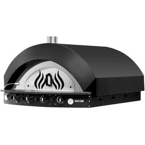 Pizzaoven op gas - Zwart - 9x 25cm - Handmatig