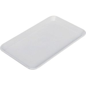 Rechthoekige presentatieplaat - Wit - Eco-Line - 300 x 190 x 15 mm | Display bord | Toonbankschaal | Taartschaal | Toonbankplaat | Vleesschaal | Dienblad | Gebaksbord