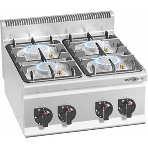 Gasfornuis - 19 kW - 4-pits