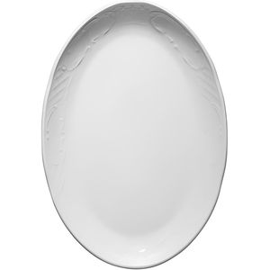 (12 stuks) CLASSICO - Schotel/bord - ovaal - Lengte: 230mm - Wit