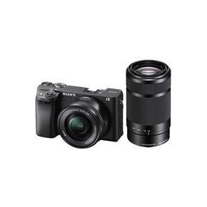 Sony Alpha A6400 16-50mm F3.5-5.6 OSS + 55-210mm F4.5-6.3 OSS Zwart + Gratis Batterij (Promotie)