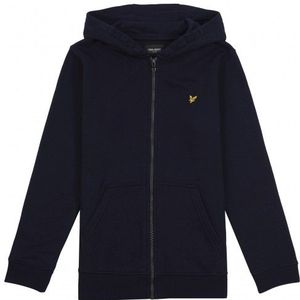 LYLE & SCOTT : Stoere hoody met rits in marineblauw