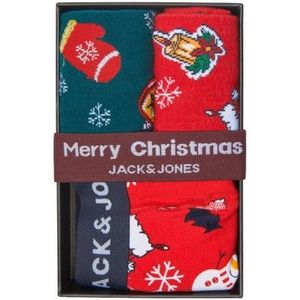 JACK & JONES : Gift box met boxershort + 2 paar kousen