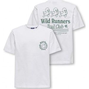 ONLY & SONS : Top t-shirt print voor en achteraan