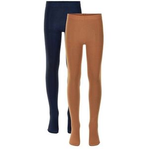 THE NEW : TIGHTS 2-PACK KLEUR : BLAUW EN OKER