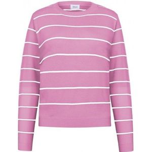 GRUNT : Dun gebreide pull met strepen