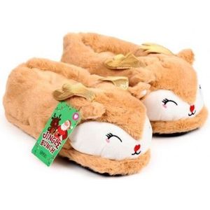 Jingle Kerstmis Rendier Sloffen (Unisex One Size)