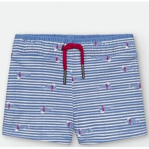 WATERLEMON : Aanpassende zwemshort met visjes en strepen