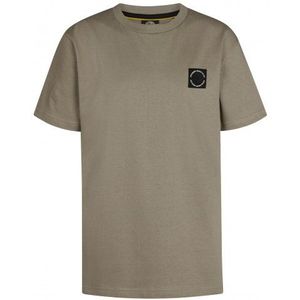 PETROL : Effen t-shirt km in Dusty Brown