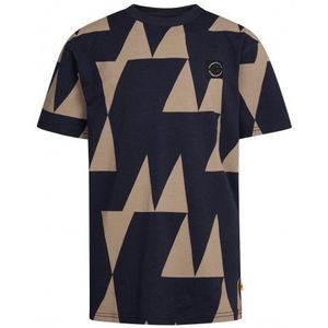 PETROL : Trendy t-shirt km in AOP Royal Navy