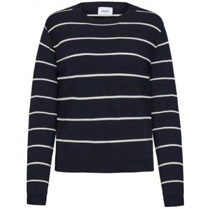 GRUNT : Dun gebreide pull met strepen