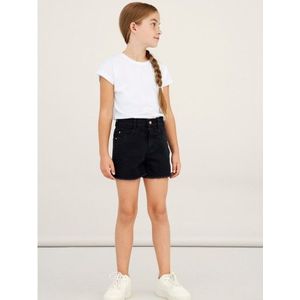 NAME IT : Leuk jeansshortje gerafeld onderaan