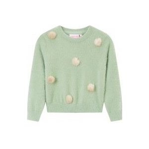 SOMEONE : Zachte pull met bontpompoms