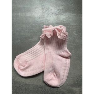 Schattige antislip sokje licht roos