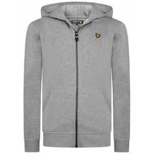 LYLE & SCOTT : Stoere hoody met rits in grey melange