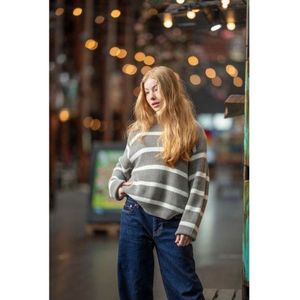 HOUND : Gestreepte pull van zachte kwaliteit.