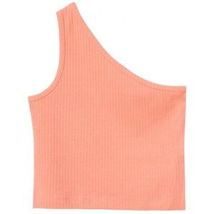 NAME IT : Topje off shoulder in fijne rib
