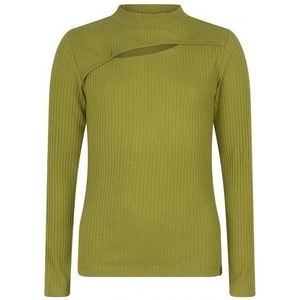 INDIAN BLUE : Long Sleeve Chest Opening Bright Mos