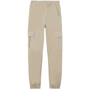 LMTD : Wijde broek met elastiek in fijne rib